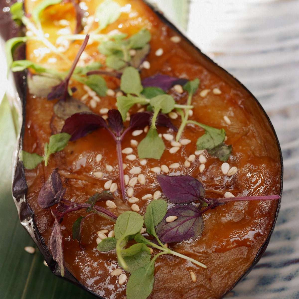 aubergine avec sa sauce miso